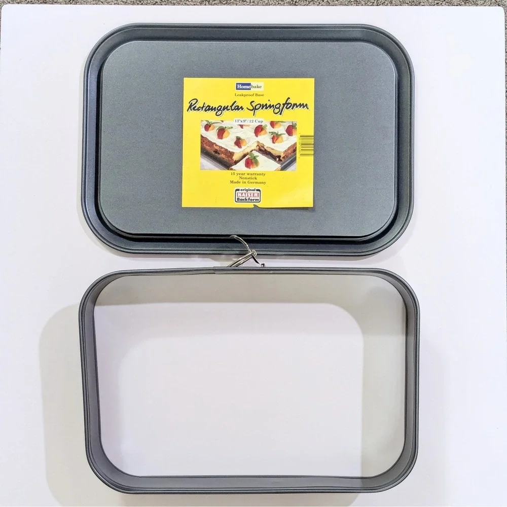 Kaiser Backform Nonstick Rectangle 9x13 Springform Baking Pan Made in Germany